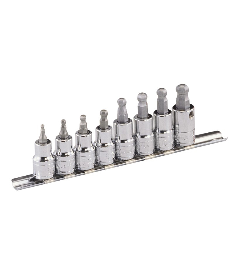 8 Piece 3/8″ Dr. Metric Wobble Hex Bit Socket Set