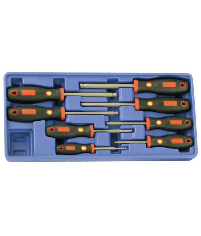 8 Piece Metric Wobble Hex Screwdriver Set