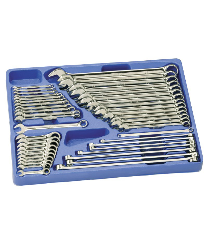 6 Piece Metric Extra Long Box Wrench Set - 10mm To 19mm Chrome Vanadium Steel